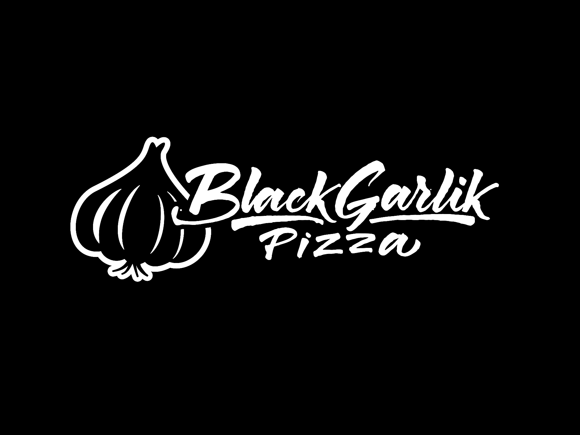 Black Garlik Pizza Co. logo